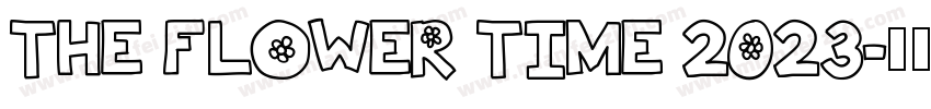 THE FLOWER TIME 2023字体转换
